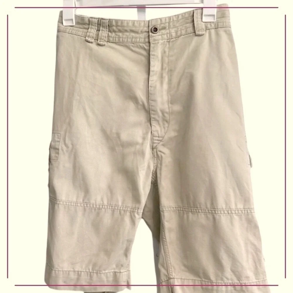 Polo Ralph Lauren Mens Tan Khaki Cotton Classic Chino Cargo Shorts